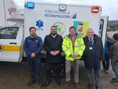 Comunidad de Lumaco recibe ambulancia a través de Fondo Nacional de Reconstrucción